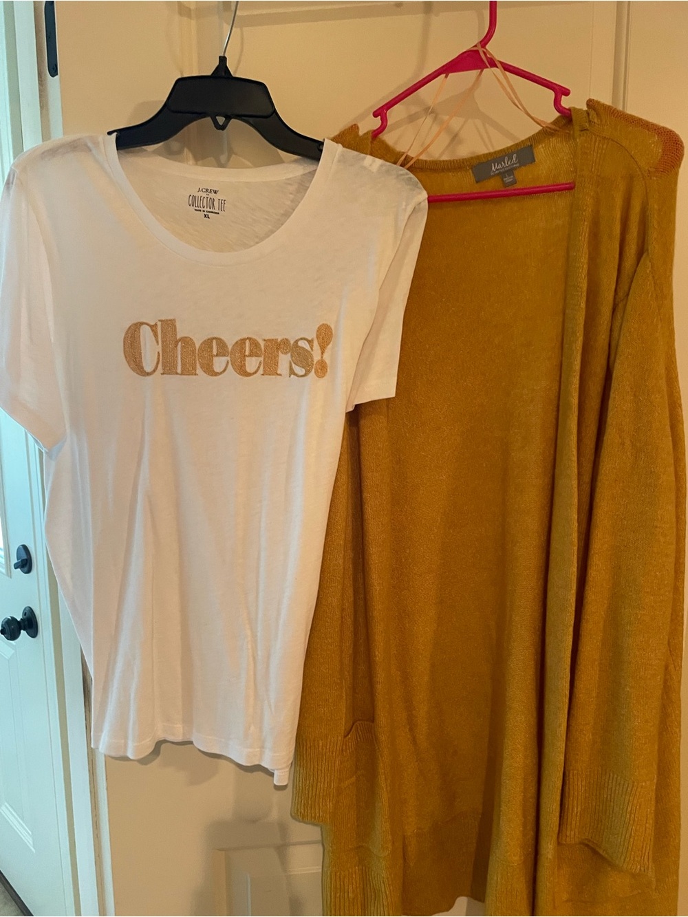J. Crew White Collector Tee and Sweater Bundle